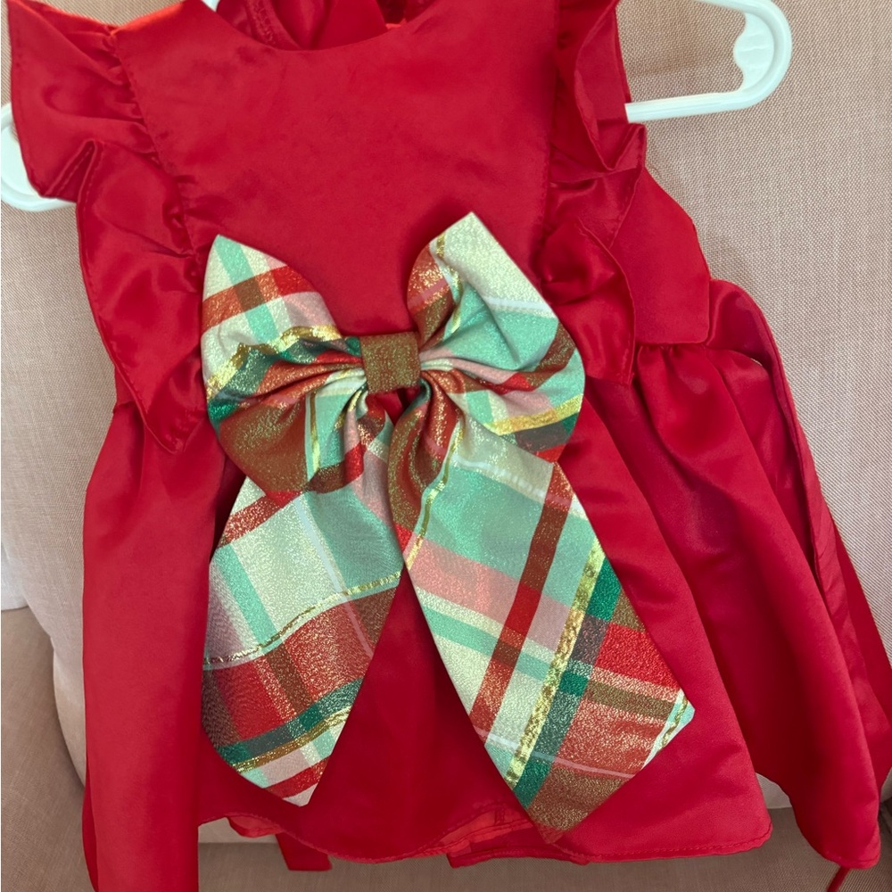 Red Christmas/ Holiday Baby Dress